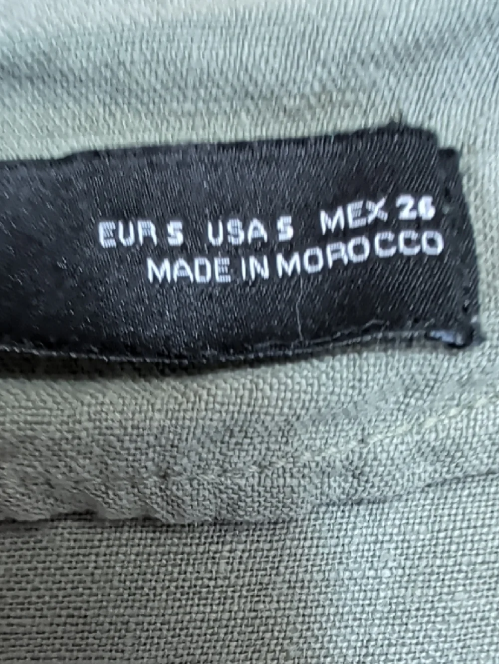 Zara Olive Green Lightweight Linen-Blend Top - Picture 6 of 9